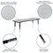 Flash Furniture 86" Oval Wave Grey Table Set-18" Stack Chairs XU-GRP-18CH-A3060CON-60-GY-T-A-GG - alternate 5